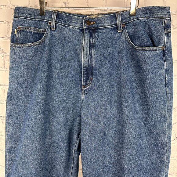 L.L. Bean Men's Double L Natural Fit Flannel-Lined Jeans, Size W 40 x L29, Stone - Picture 5 of 10